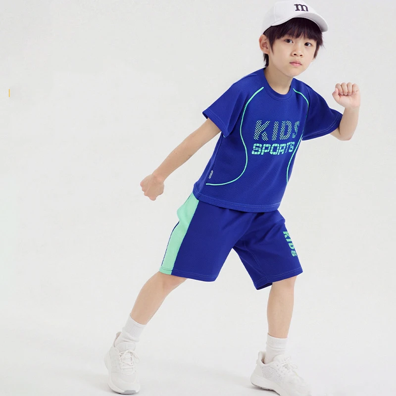 

Children's Short Sleeve Suit Set Boys' Sportswear Girls' Quick Drying Breathable Shorts Basketball Football Sports Clothing