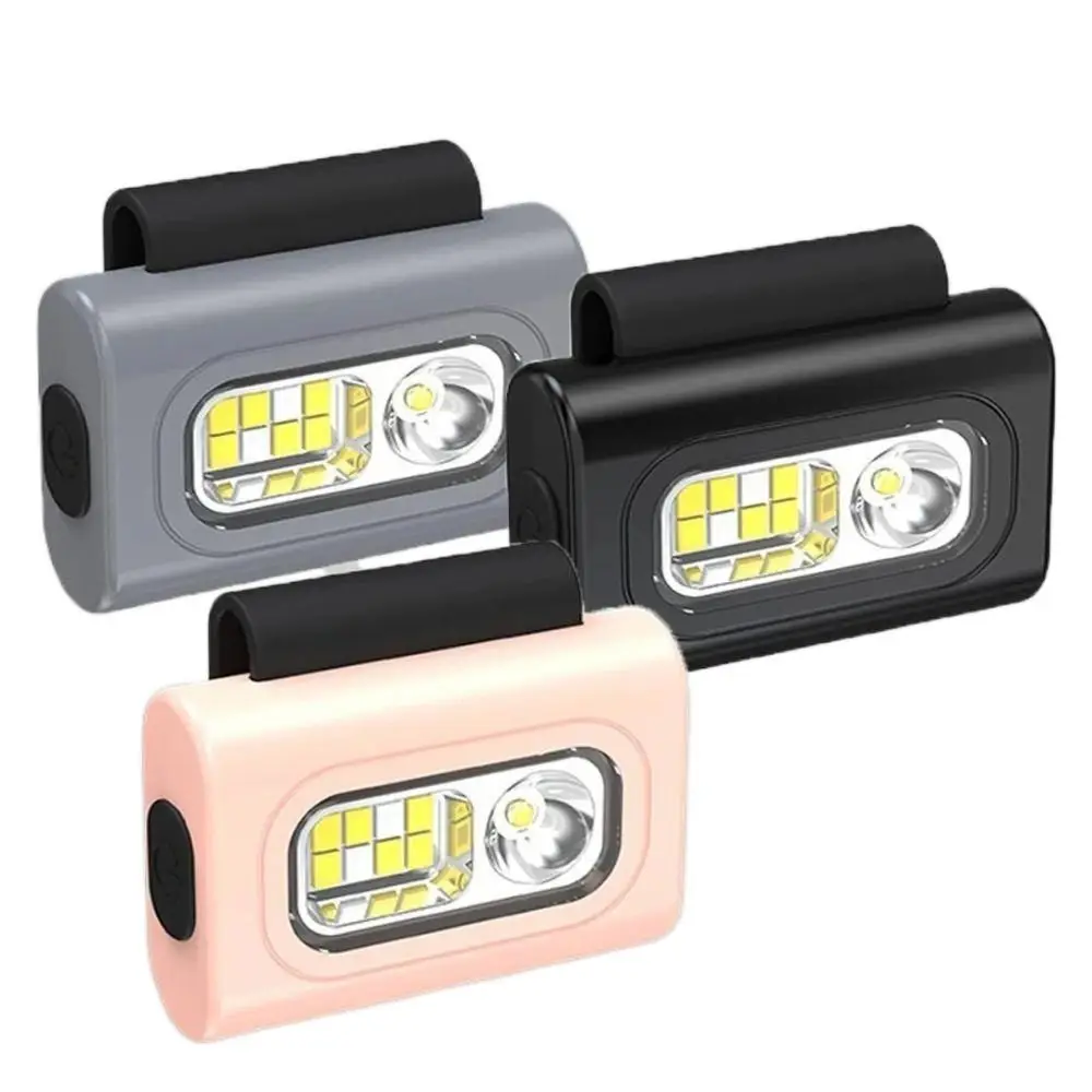 High Brightness COB LED Headlight Visibility Camping Jogging LED Light Safety Warning Clip On Running Light Runner