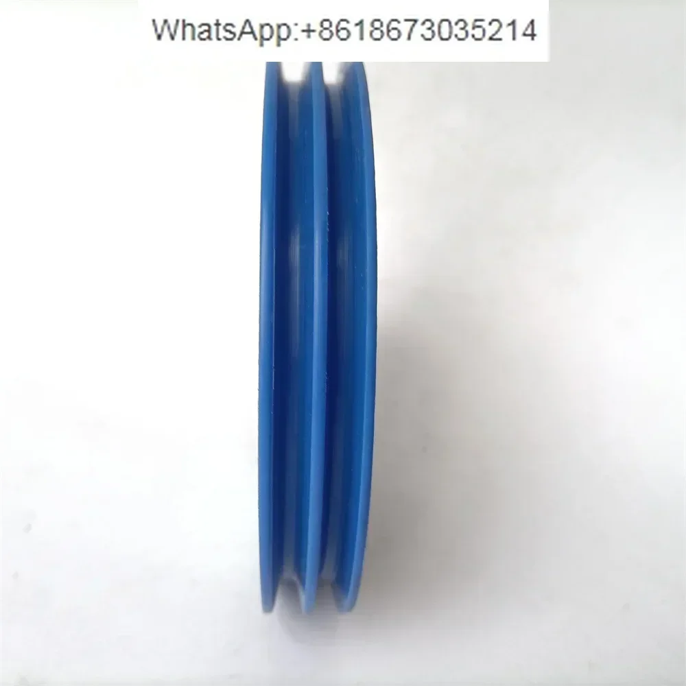 10 PCS  140*20*6200 Elevator Steel Wire Rope Roller Blue 2 Grooves Use   Lift Spare Parts OD140mm W20mm ID20mm Bearing 6204Z