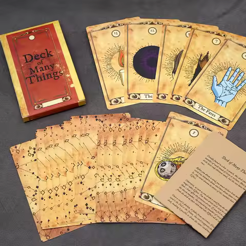 Deck of Many Things Card Game The Ultimate Tabletop Prop Full 22 card Deck of Many Things Adds And Extra Layer Of Excitement Pan