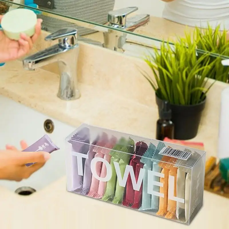 Disposable Washcloth Travel Towels Compressed 14pcs Compressed Cotton Coin Towel Portable Travel Towel Absorption Face Washcloth