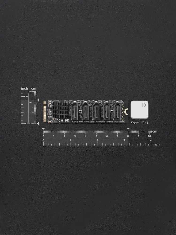 M.2 M Key to SATA3.0 expansion card