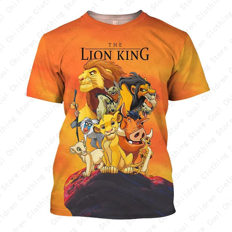 The Lion King Hakuna Matata Cartoon T Shirt child's Funny Cute Anime T-shirt Kawaii Tshirt Disney Graphic men's woman's Clothes