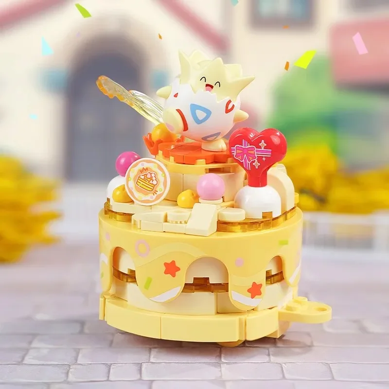 keeppley Pokemon Bausteine Party Parade Pikachu Sprigatito Fuecoco Quaxly Zug Patchwork Mini Ziegel Spielzeug Modelle Ornamente Geschenke 5