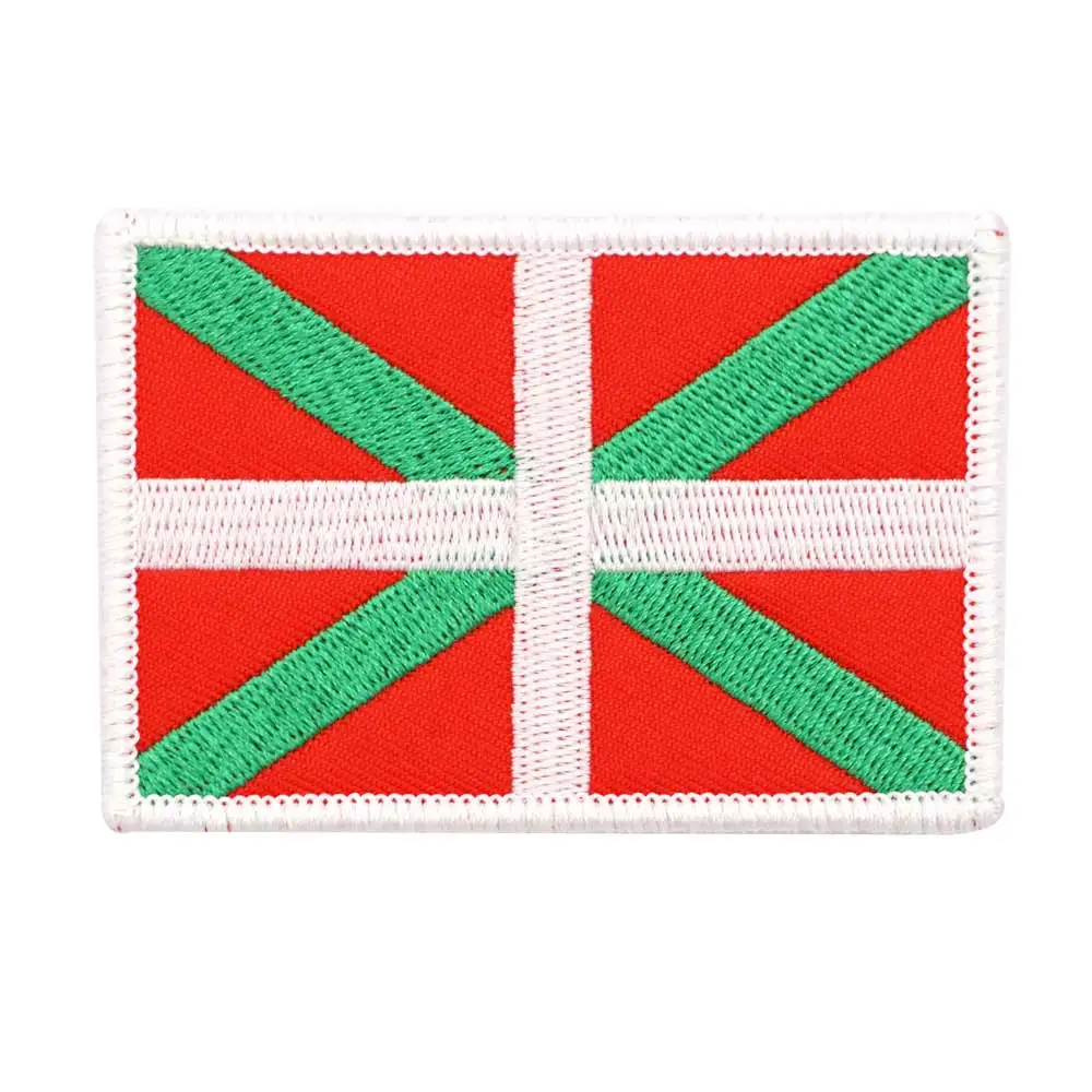 spain Euskadi  patch Embroidered Patch Hook & Loop Sew on Embroidery Military Badge