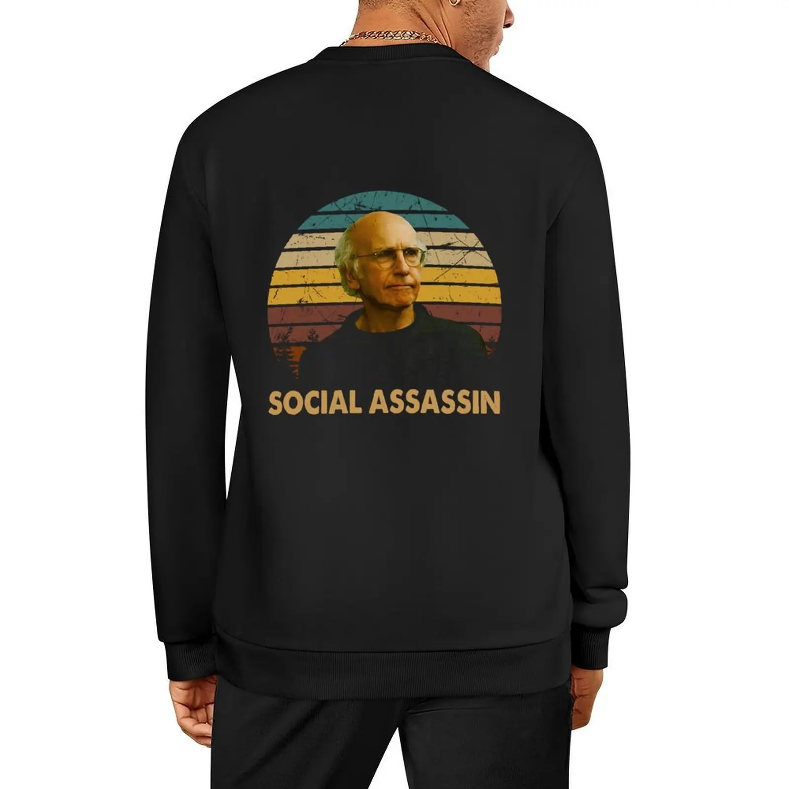 

Vintage Retro Tv Show Vintage Curb Art Your Enthusiasm Films Social Assassin Pullover graphic t shirts men new sweatshirt