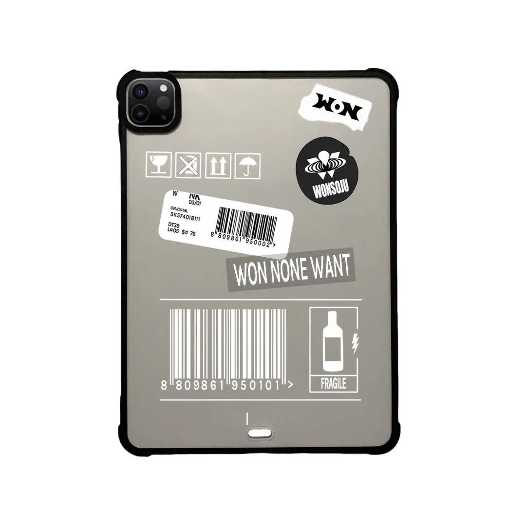 Cute Dog Sticker Acrylic Protective iPad Case Cover for iPad Mini 6 Air 4 5 iPad Pro 2020 2021 2022