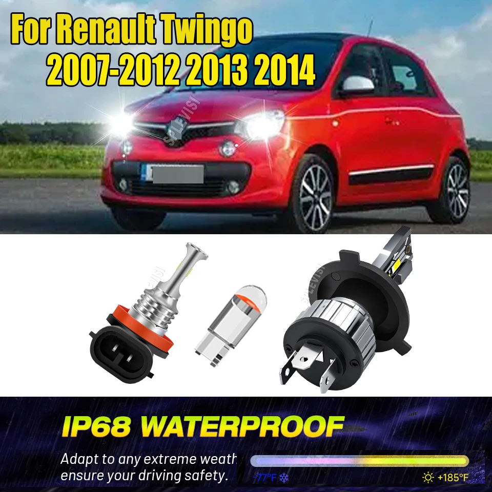 

LED Headlamp Fog Light Durable, Waterproof, Perfect for Night Driving For Renault Twingo 2007 2008 2009 2010 2011 2012 2013 2014