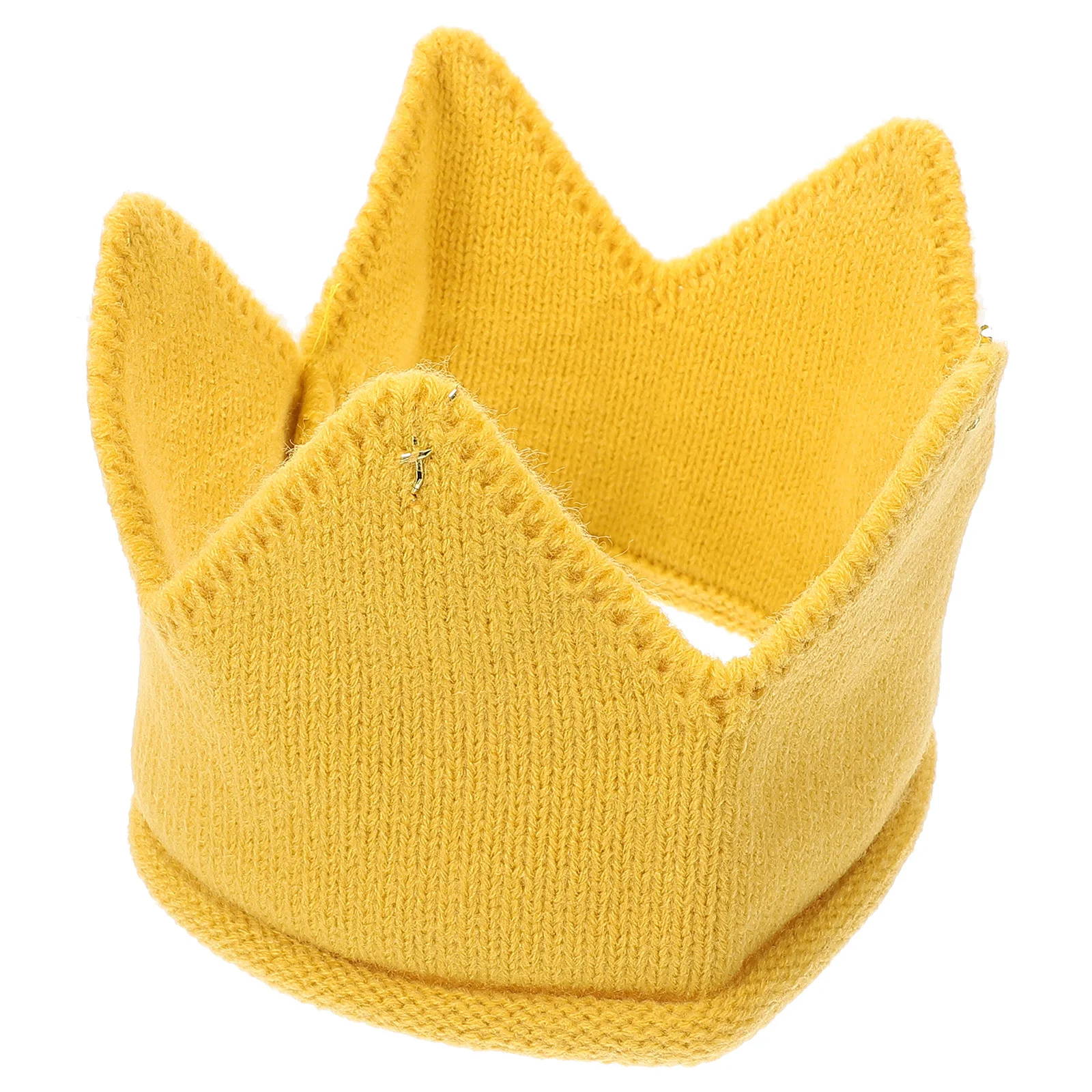 

Boy Toddler Baby Clothes Yellow Beanie Kids Headbands for Toddlers Crown Knitted Hat