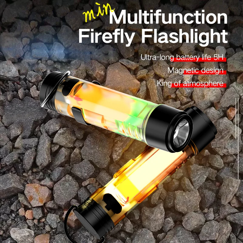Multi functional keychain light, mini strong flashlight, magnet portable light, portable LED key light
