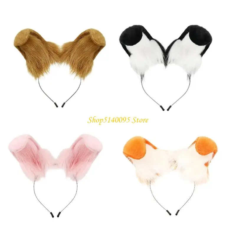 

DXAE Comfortable Stylish Plush Ear Headband Animal Ears Costume Hair Decoration Hairband for Cosplay Enthusiasts Gatherings