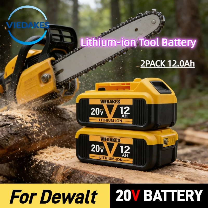 

Original for DEWALT 20V battery 12Ah High Capacity, for DCB609 DCB606 DCB205 DCB206 DCB209 DCB182 20V Electric Power Tool