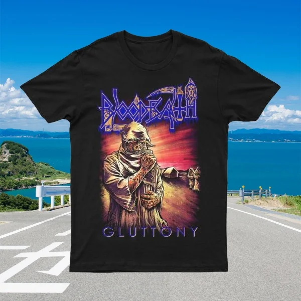 

2025 New BLOODBATH - Pull The Pork Printed Unisex Street Fashion Trendy Short Sleeves Made of Pure Cotton Round
