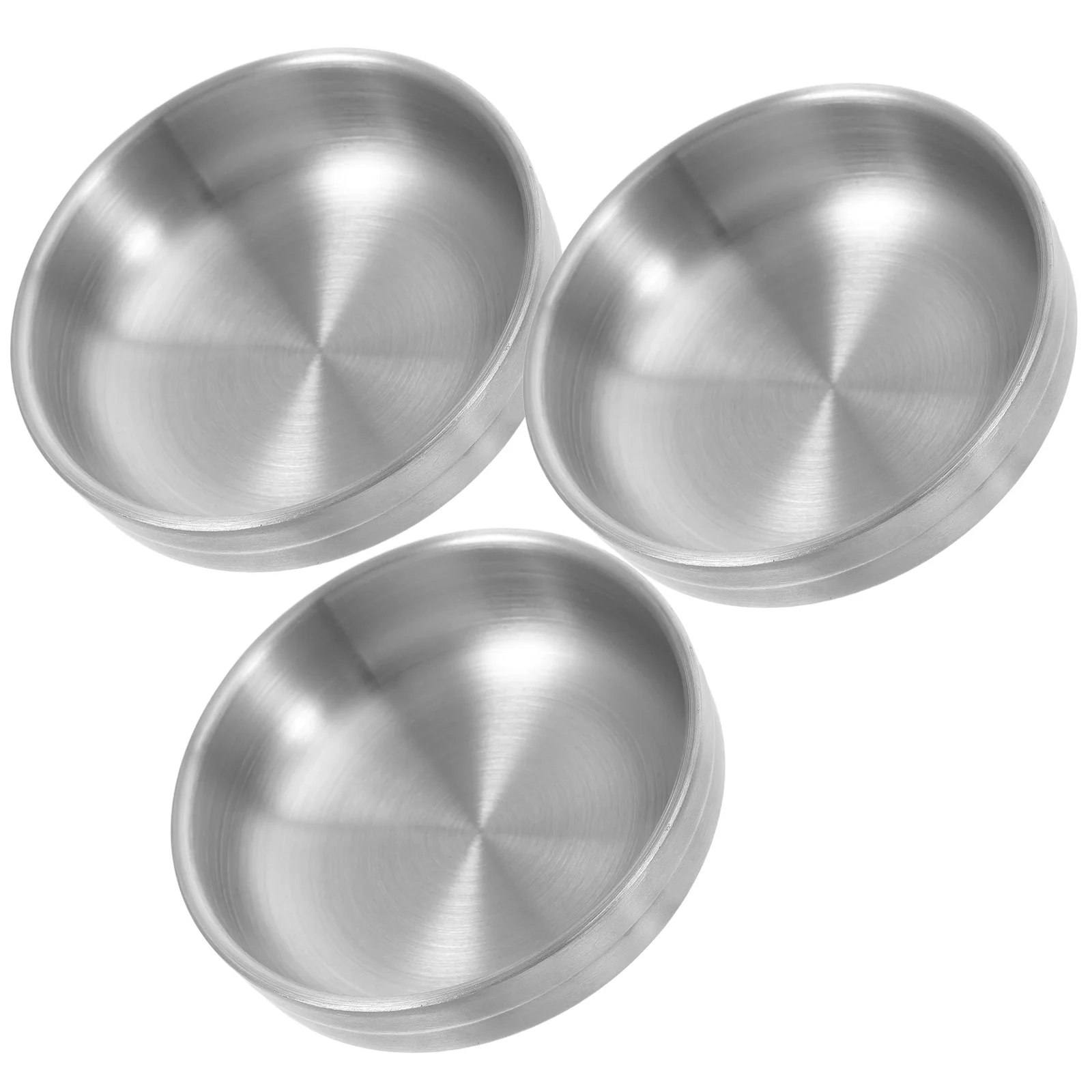 

3Pcs Elegant Gold Stainless Steel Dipping Bowls Compact Size for Sauces Spices Condiments Versatile Kitchen Dining Accessory