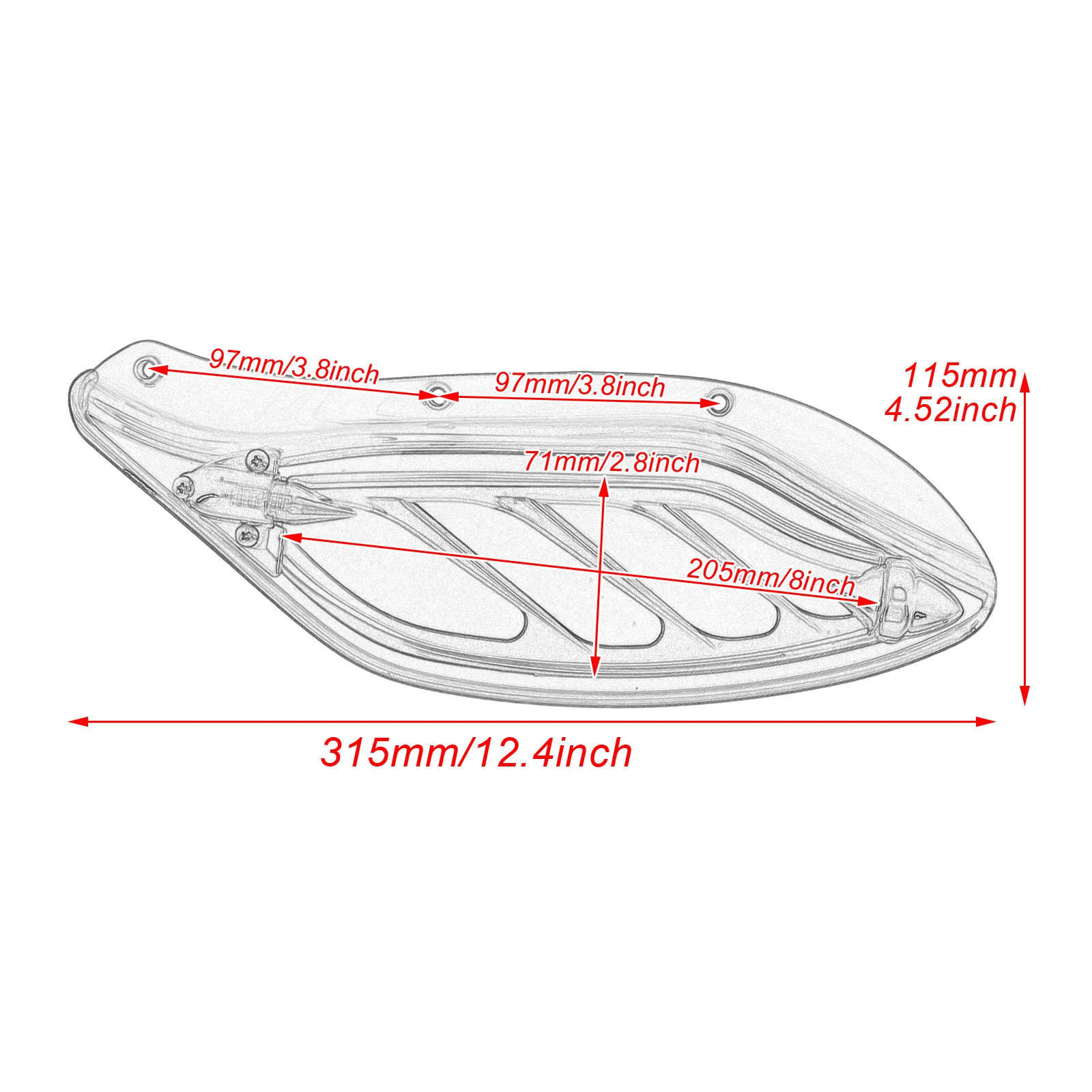 Motorcycle ABS Adjustable Windshield Side Wing Air Deflector Fairing For Harley Touring Electra Glide Street Glide CVO 1996-2013