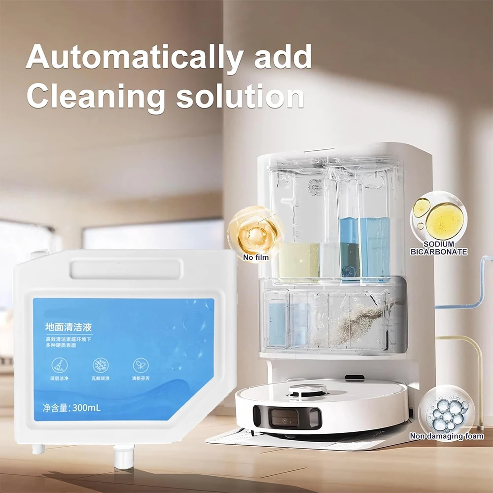 Cleaning Liquid For Dreame L10s Ultra/S10/S10 PRO/S10 Plus Vacuum Cleaner, 300ML Detergent Cleaning Solution Replacements
