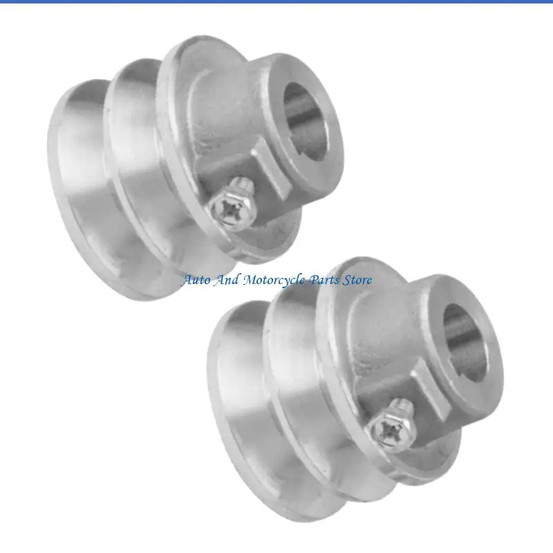 P9FD Belt Pulley 54/56mm Outer Diameter Double Grooves Pulley A Belt 19mm/20mm Bore