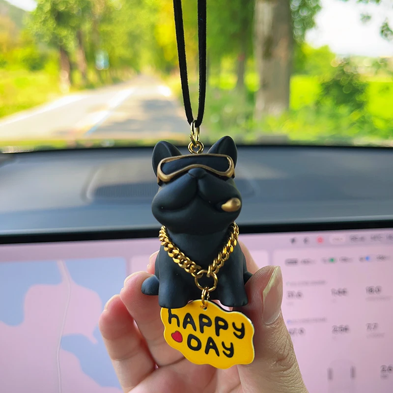 Cute Car Interior Decoration Trendy Auto Rearview Mirror Suspension Pendant For Car Gifts Interior Decoration Accessories