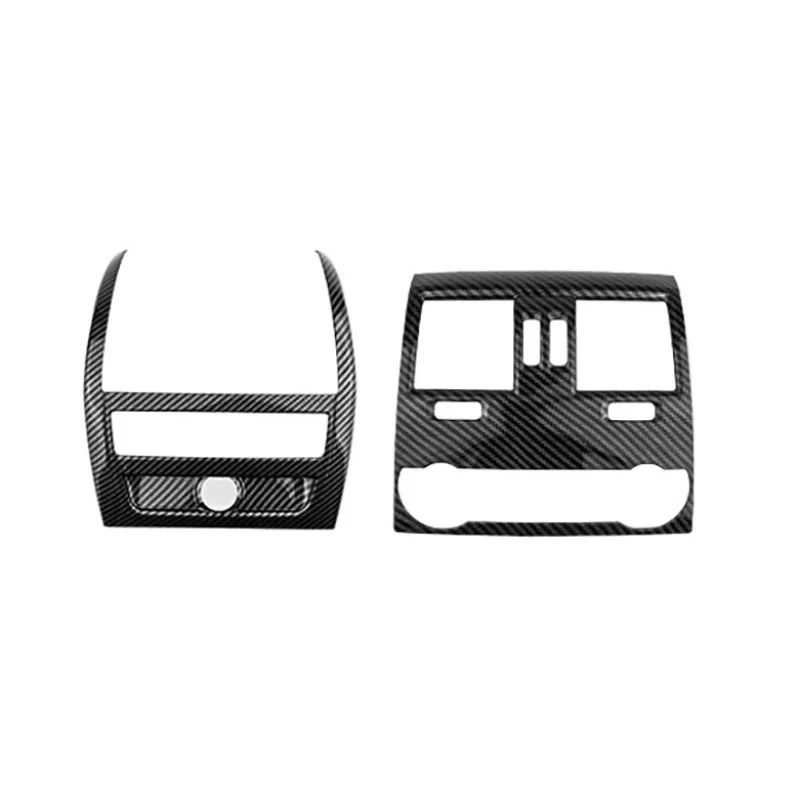 

Carbon Fiber Color Auto Styling Rear Air Conditioning Outlet Frame Decoration Cover Interior Trim For BMW 5 Series F10 2011-2017