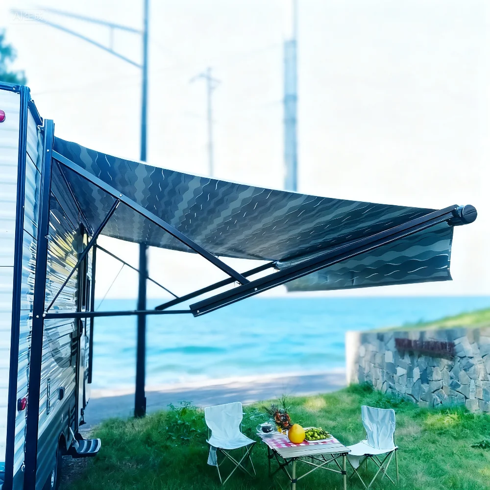 Remote Kontrol STLF Soleflex B2E High Strength B2E untuk Awning Elektrik RV Roll Out, untuk Trailer Caravan dalam Paket Standar Si