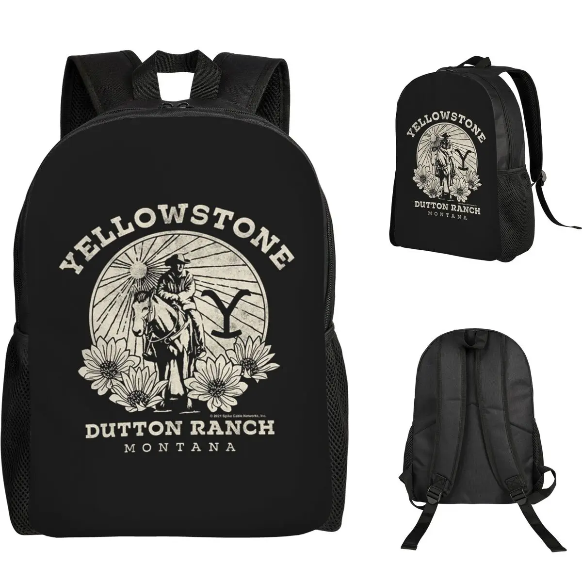 Yellowstone Dutton Ranch Student Backpack School Bag Hiking Travel Daypack for Boys Girls Fashion Bookbag Shoulder Bags