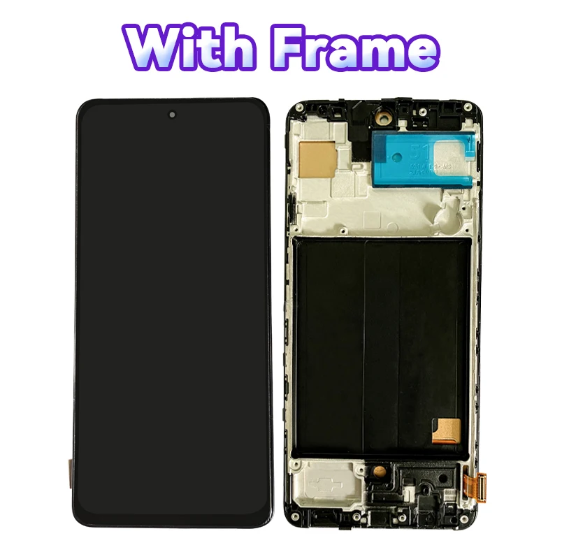 For Samsung Galaxy A51/A515 SM-A515F Touch Screen Digitizer For Samsung SM-A515F/DS Framed LCD 6.5 inches