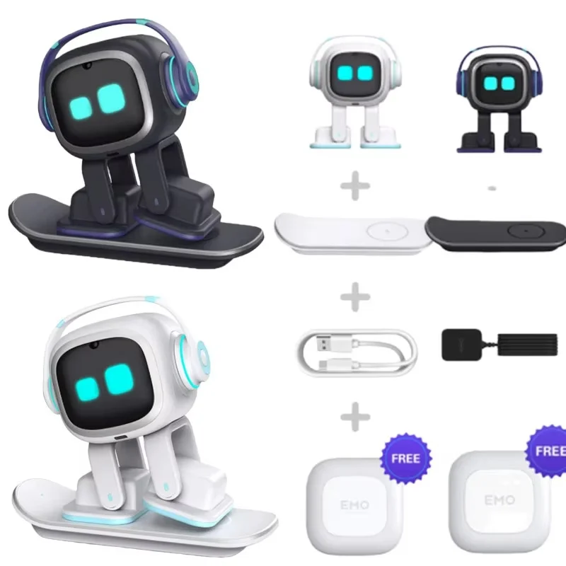 

Emo Intelligent Robots Figures Emotional Support Interactive Desktop Voice Recognition Emo Go Home Robot Companion Gifts Toys