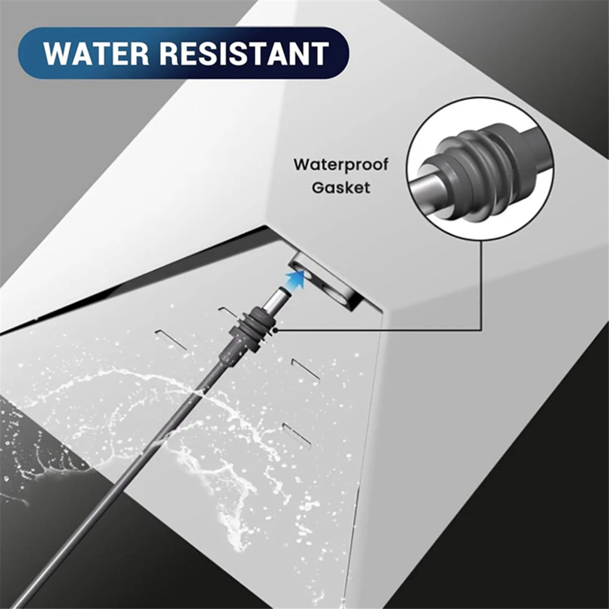 -NOVO para Starlink Mini Cabo de alimentação DC, Cabo de alimentação de carro DC para Satélite 18AWG, Cabo de alimentação de carregador à prova d'água IP68 6,6 pés