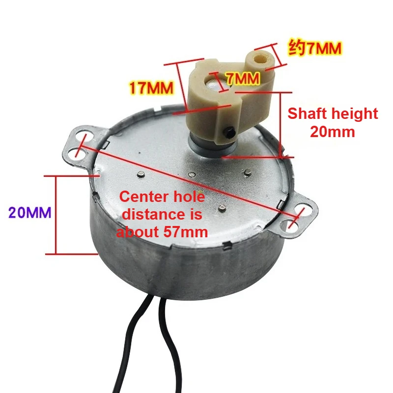 TDY-50 220 فولت 4 واط 50/60 هرتز مروحة كهربائية عالمية تهز الرأس محرك متزامن مروحة الحائط الطابق التحكم عن بعد مروحة المحرك مع الدوار #3