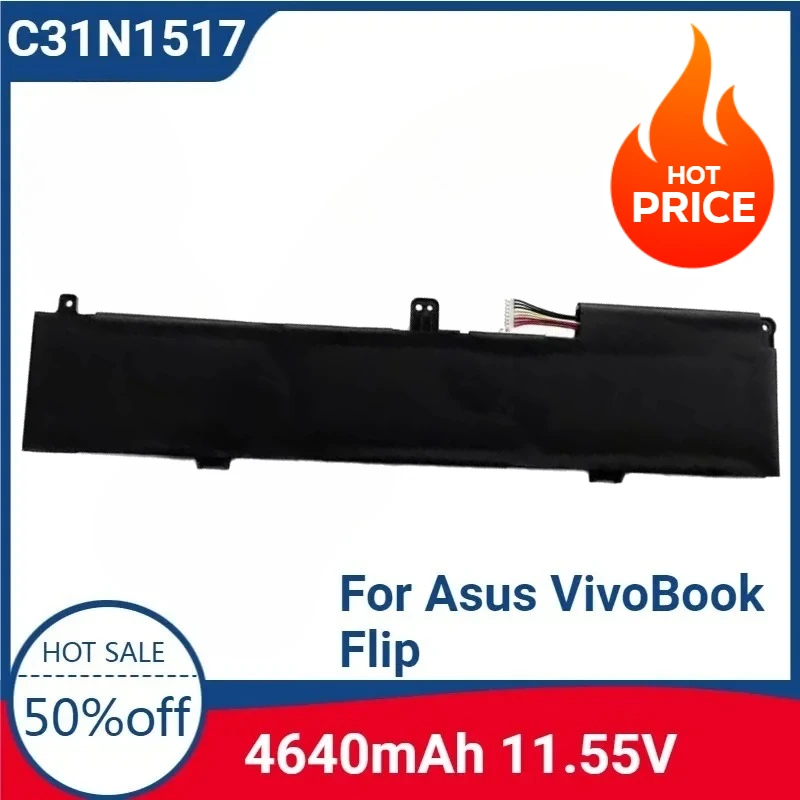 

For C31N1517 11.55V Laptop Battery for Asus VivoBook Flip DW009T DW235T TP301 TP301U TP301UA-DW009R Q304 Q304U Q304UA TP301UA65