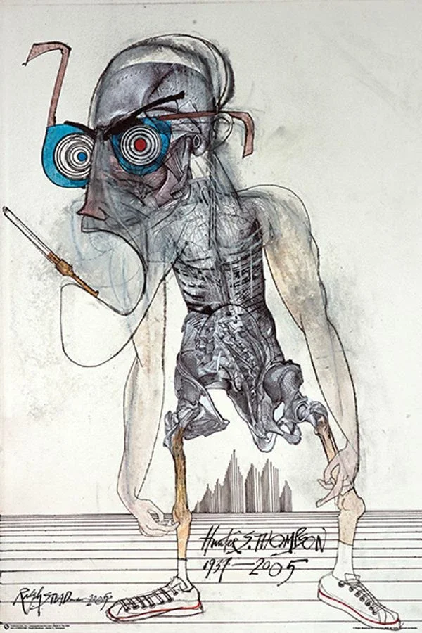Curse Of Lono Poster Het geheim van dromen, angst en walging Hunter S Thompson door Ralph Steadman Wall Art Rome Decoration