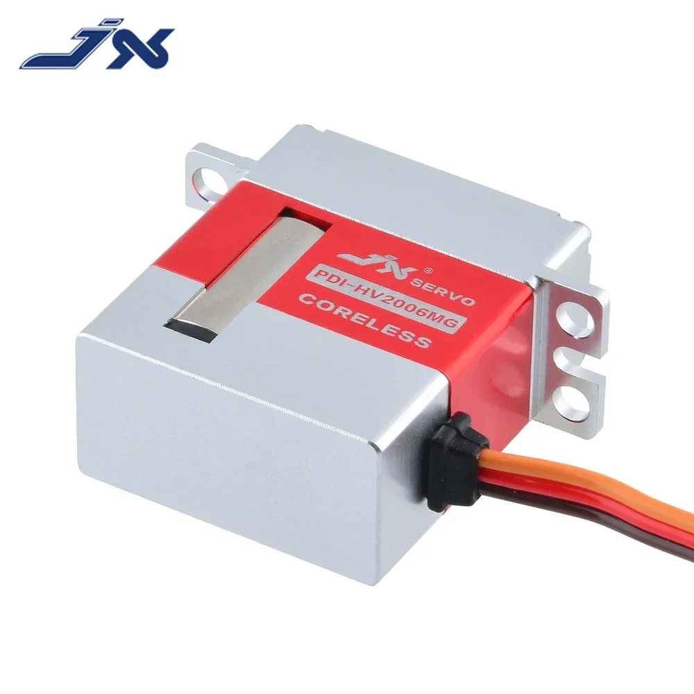 JX PDI-HV2006MG 6.2kg Metal Gear Full CNC Coreless HV Digital Servo for RC Glider 500 Class Heli Tail And Swashplate