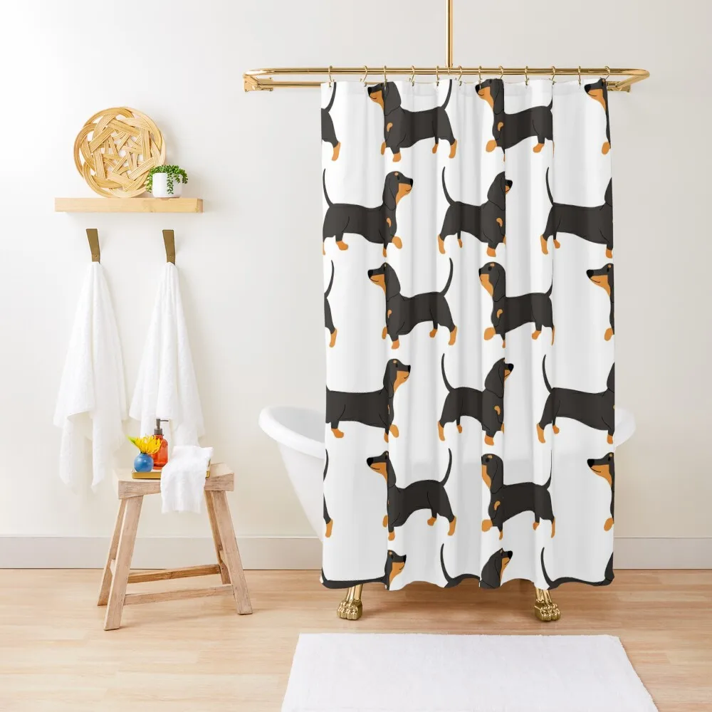 

Dachshund Delight Shower Curtain Waterproof Shower Cute Shower Bathroom Bathroom Accessories Curtain