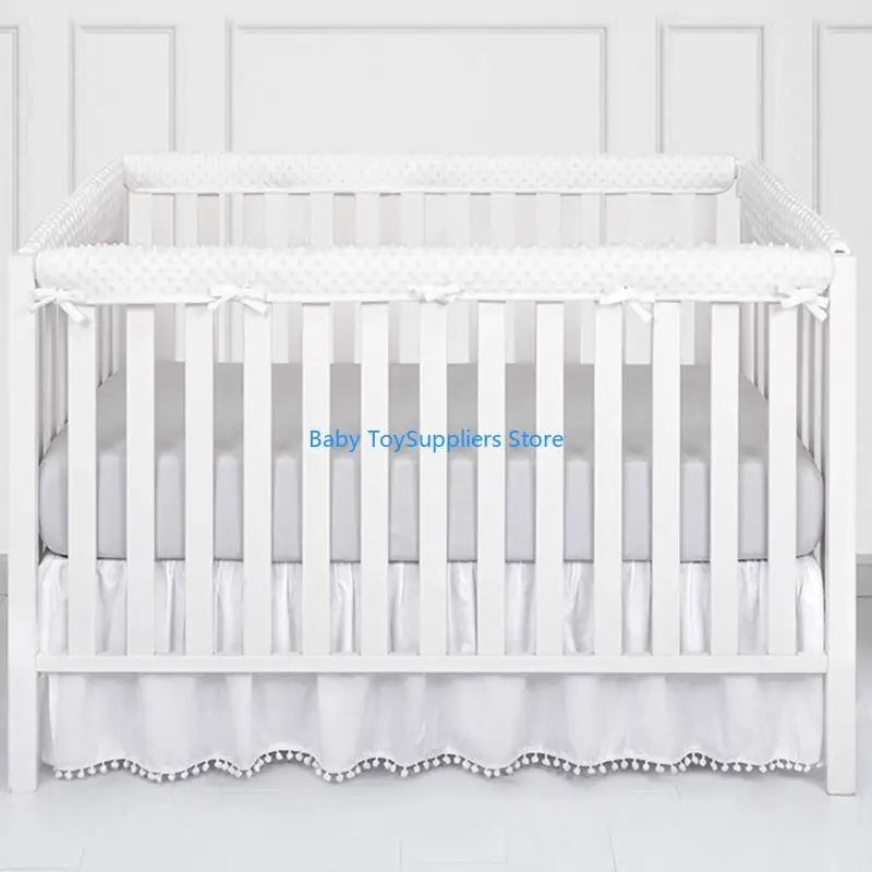 Atualizações R1WF Bumper Papddings macios instalações fáceis criança almofadas trilho cama