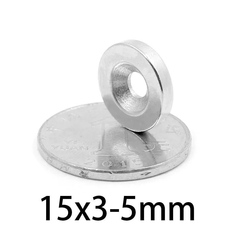 15x3-5mm Round Magnet 15mmx3mm Hole 5mm  Super Powerful Strong  Magnetic Disc 15*3-5 mm For Home Refrigerators, Offices DIY
