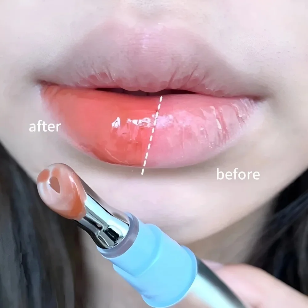 Testa di metallo Ice Diamond Essence Lip Tint Specchio Acqua Luce Vetro Lip Gloss IdratanteReduce le rughe delle labbra Labbra Rossetto Comestic