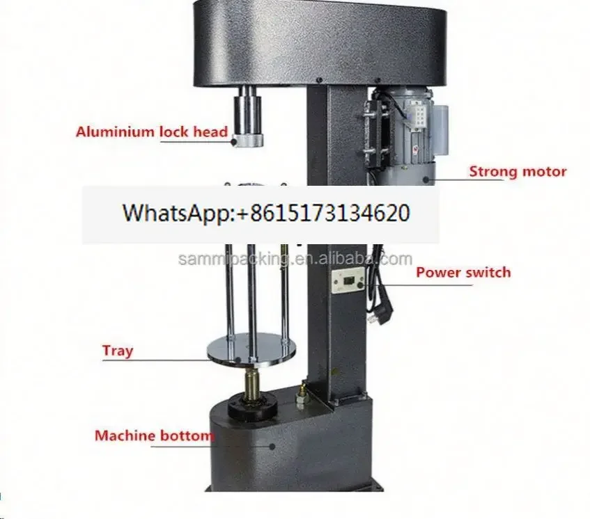 New Design DK-50 Semi-Automatic Wine Bottle Aluminum Ropp Screw Cap sealing Capping Machine