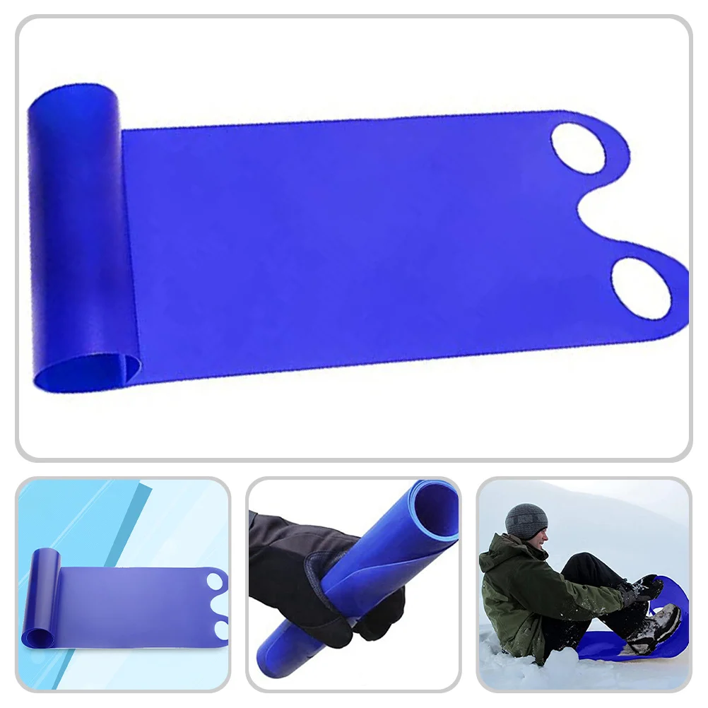 

Sturdy Handle Winter Snow Sled Outdoor Sliding Fun Skating Mat Lightweight Foldable Sled Plaything Anti-Skid Design For