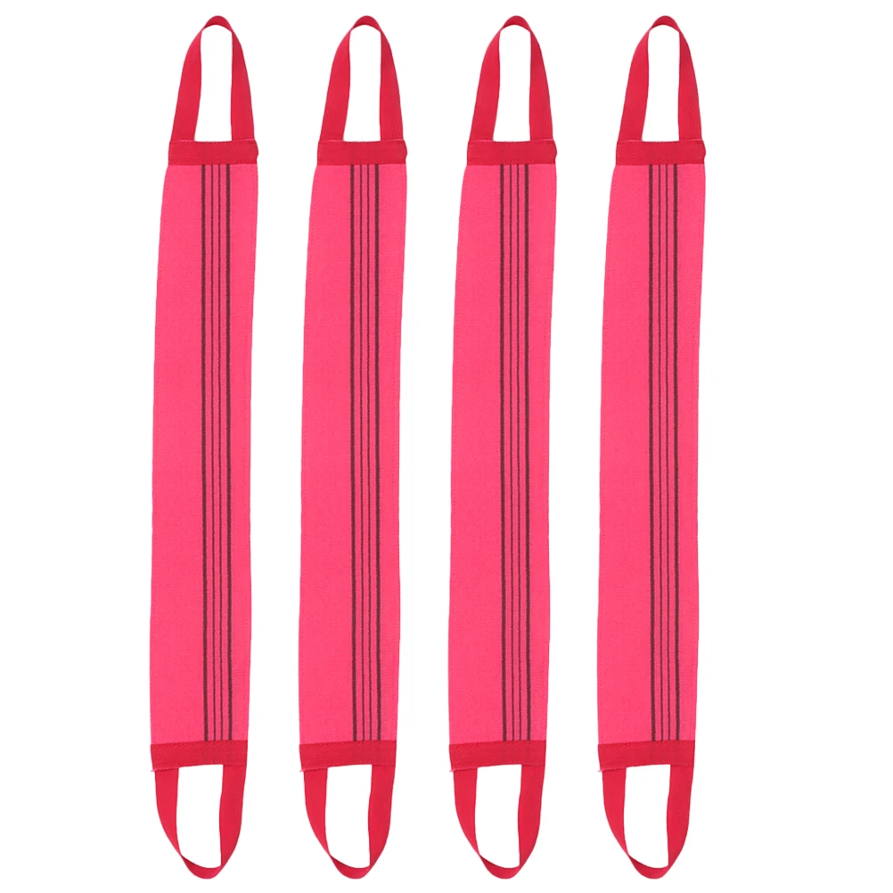 4Pcs Body Scrubber Gentle Exfoliating Long Back Towel Shower Washcloth Soft Skin Cleaning Tool Body Scrubber Exfoliating Cloth