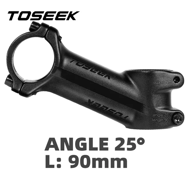 Toseek-超軽量アルミニウム自転車ハンドルバーステム、パワーmtb