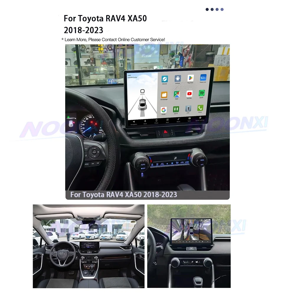 13.1 Inch For Toyota RAV4 XA50 2018-2023 Car Radio Android 13 WIFI Multimedia Video Player Navigation GPS Wireless Carplay 2K 4G