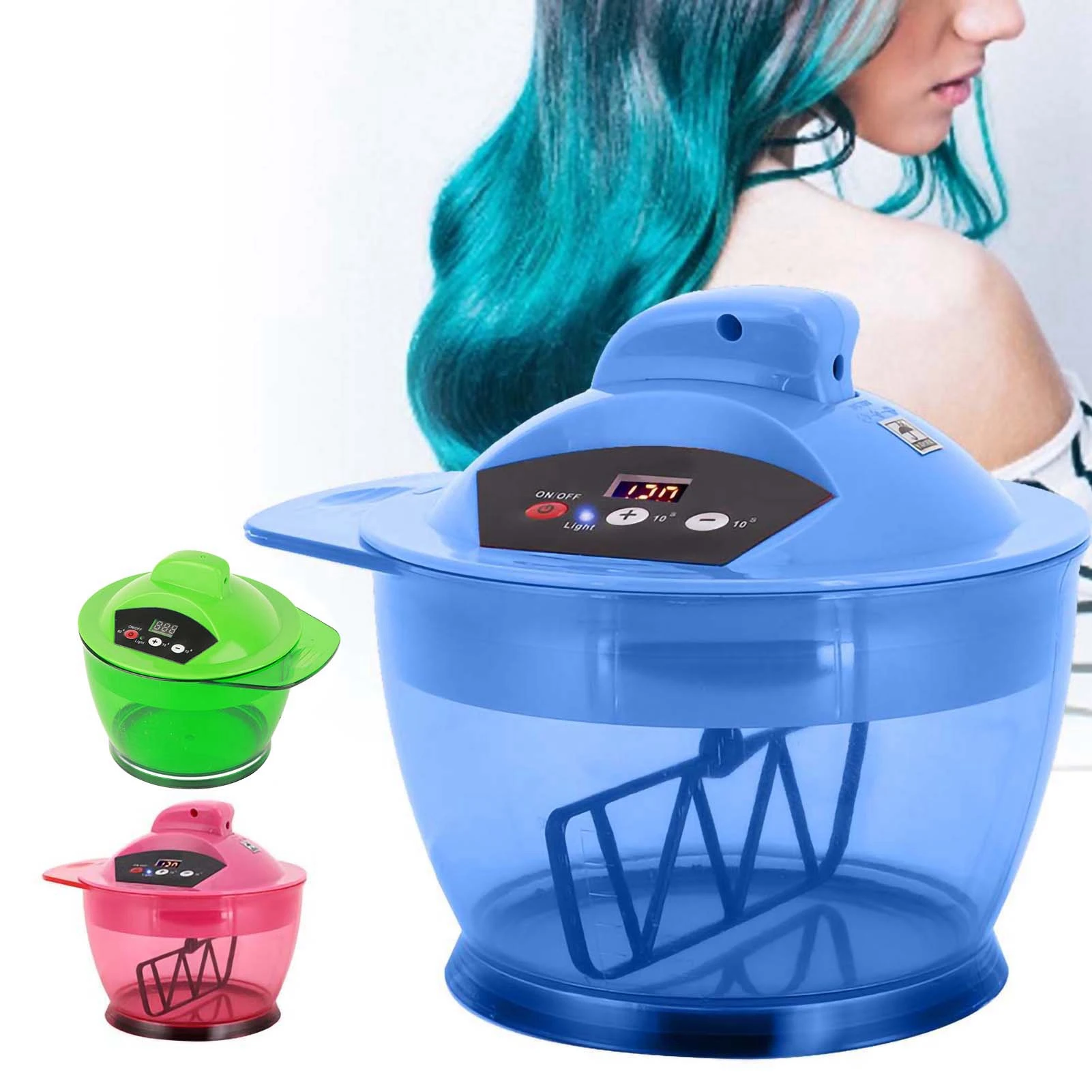 Electric Hair Coloring Bowl Dyestuff Automatic Mixer Blender Hair Dye Cream Mixing Bowl Dyestuff Mixing Bowl
