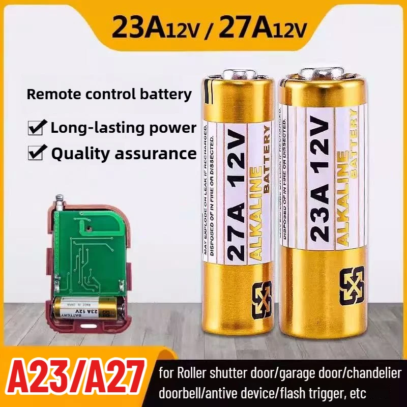 23A 27A 12V بطارية قلوية جافة 27A 23A بطاريات 27AE L1028 L828 K27A للتحكم عن بعد غمبد مصباح يدوي جرس الباب لعب السيارة
