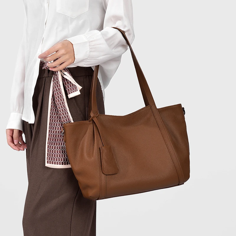 

Минималистичная винтажная сумка-кроссбоди из натуральной кожи для женщин, мягкая сумка-хобо из воловьей кожи, вместительная сумка-тоут на плечо для путешествий, новинка