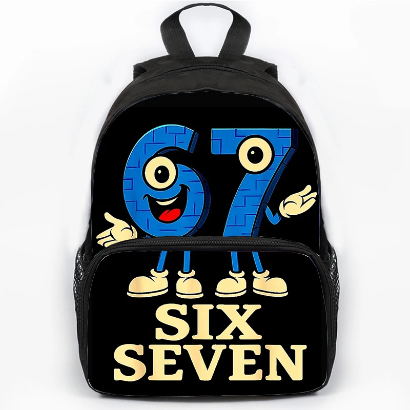 Steal A Brainrot Six Seven Backpack For Primary School Students Bags Brainrot 67 Backpack 3D Cartoon School Bag for Children Bag