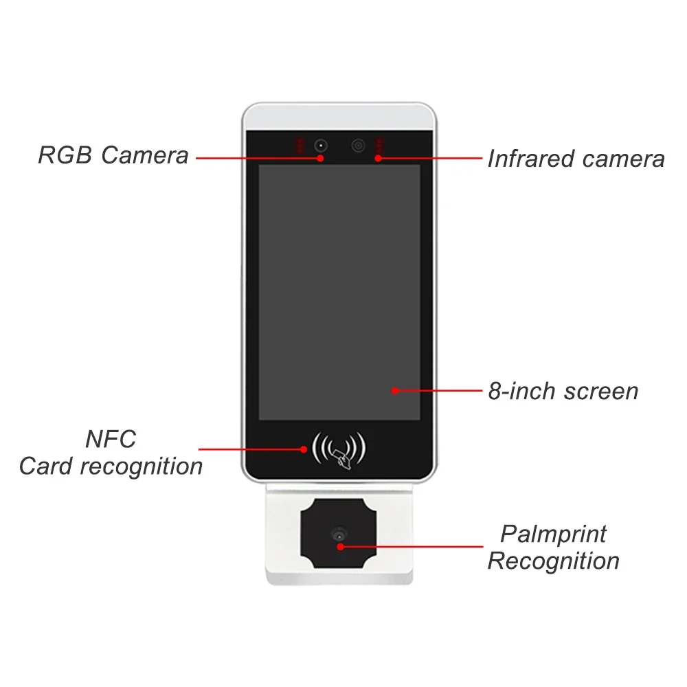 Fisja Discount Rk3288/Rk3399 Smart Door Lock Face Palm Recognition Home  For Turnstile/ Barrier