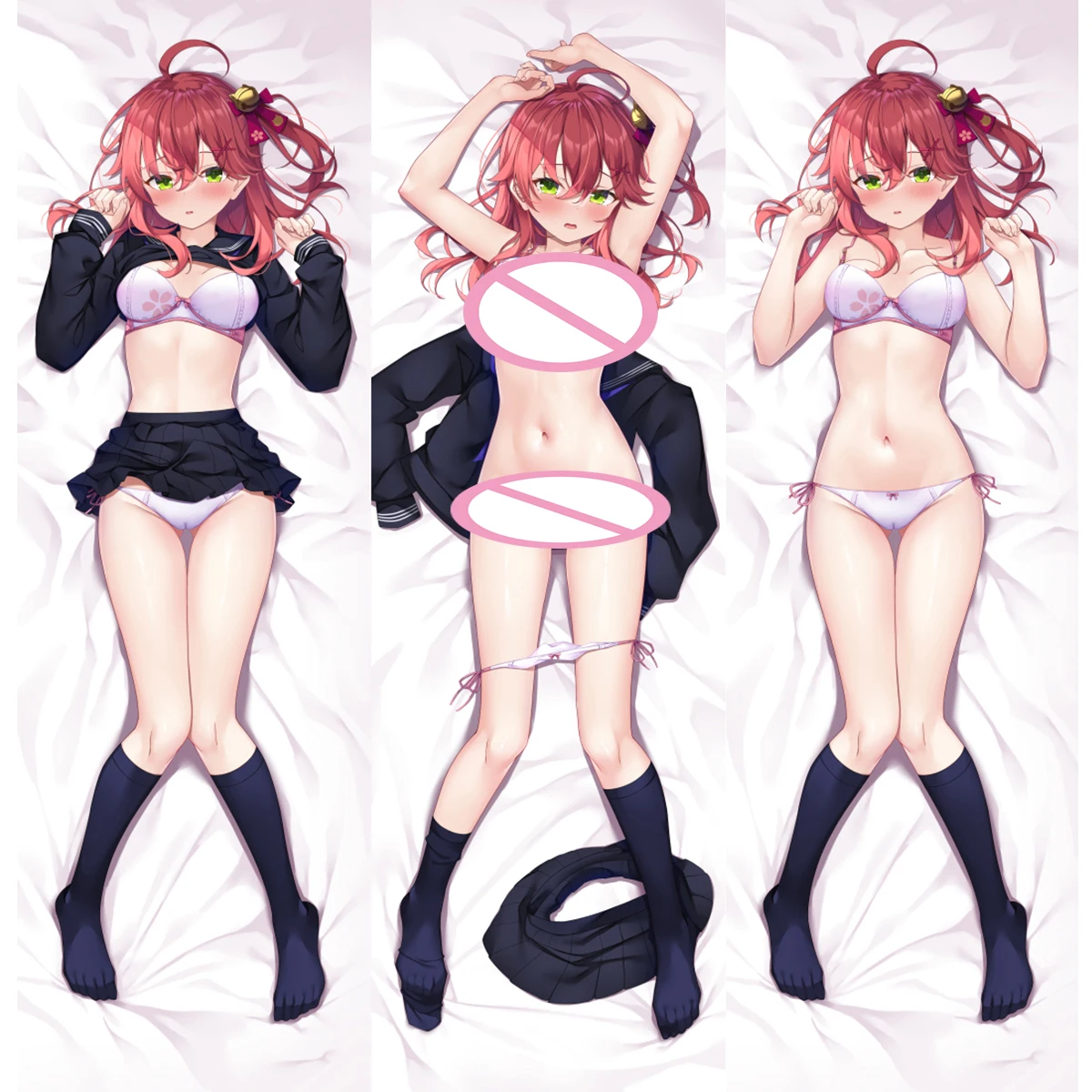 

Dakimakura anime hololive sakura miko Large Breasts Double-sided Print Life-size body pillows cover Christmas Decoration gift