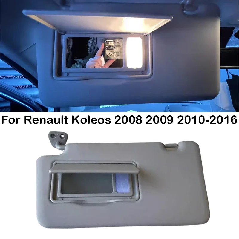 

For Renault Koleos 2008 2009 2010 2011 2012 2013-2016 Front Car Sun Visor Sunvisor Wth Makeup Mirror Light 96401JY65A 964005494R