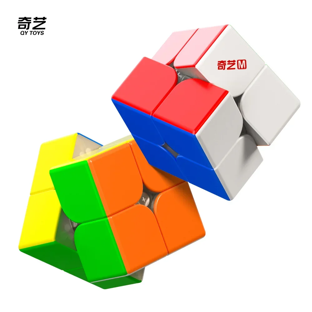 [Picube] QiYi M Pro 2x2x2 Core Magnetic Pro 2x2 Cubo de velocidade profissional Ímã sem adesivos Brinquedos educativos mágicos Fidget Puzzle