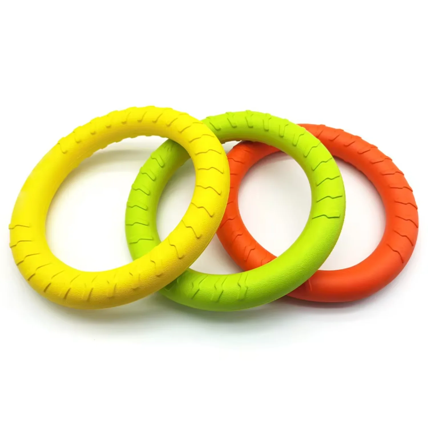 Indestructible teeth training bite resistance tension ring interactive toy pet dog accessories natural rubber ring dog toy Dog